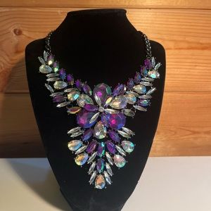 Purple and sliver costume jewelry